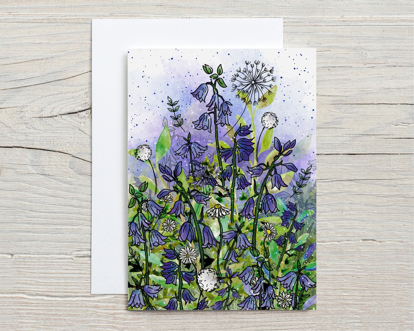 'Bluebell Garden' Greeting Card