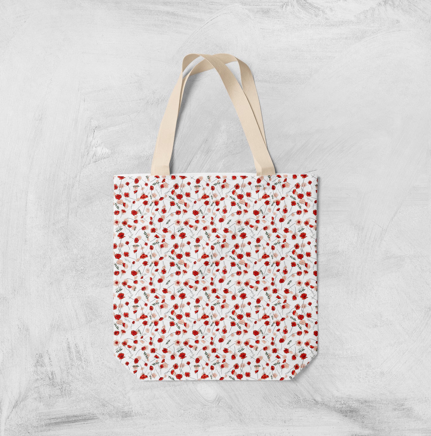 'Cascading Poppies' Tote Bag
