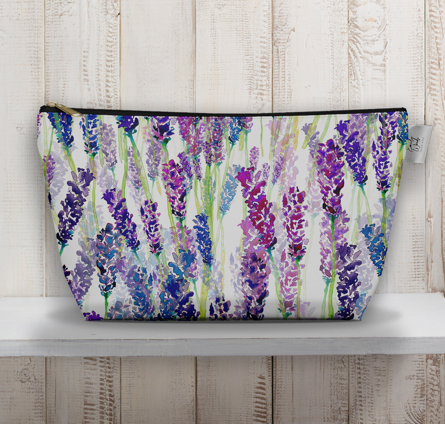 'Lavender Field' Large Wash Bag