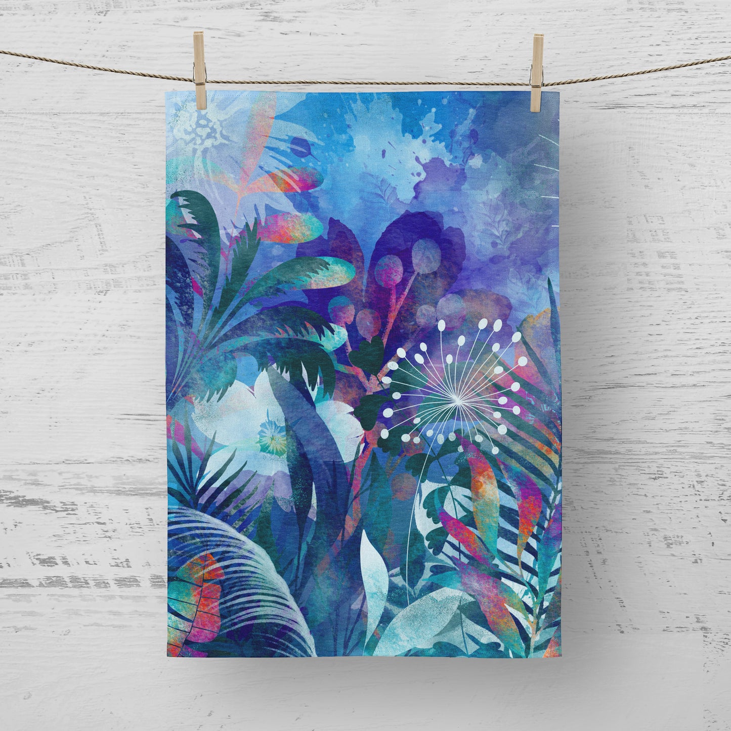 'Nighttime Wilderness' Tea Towel