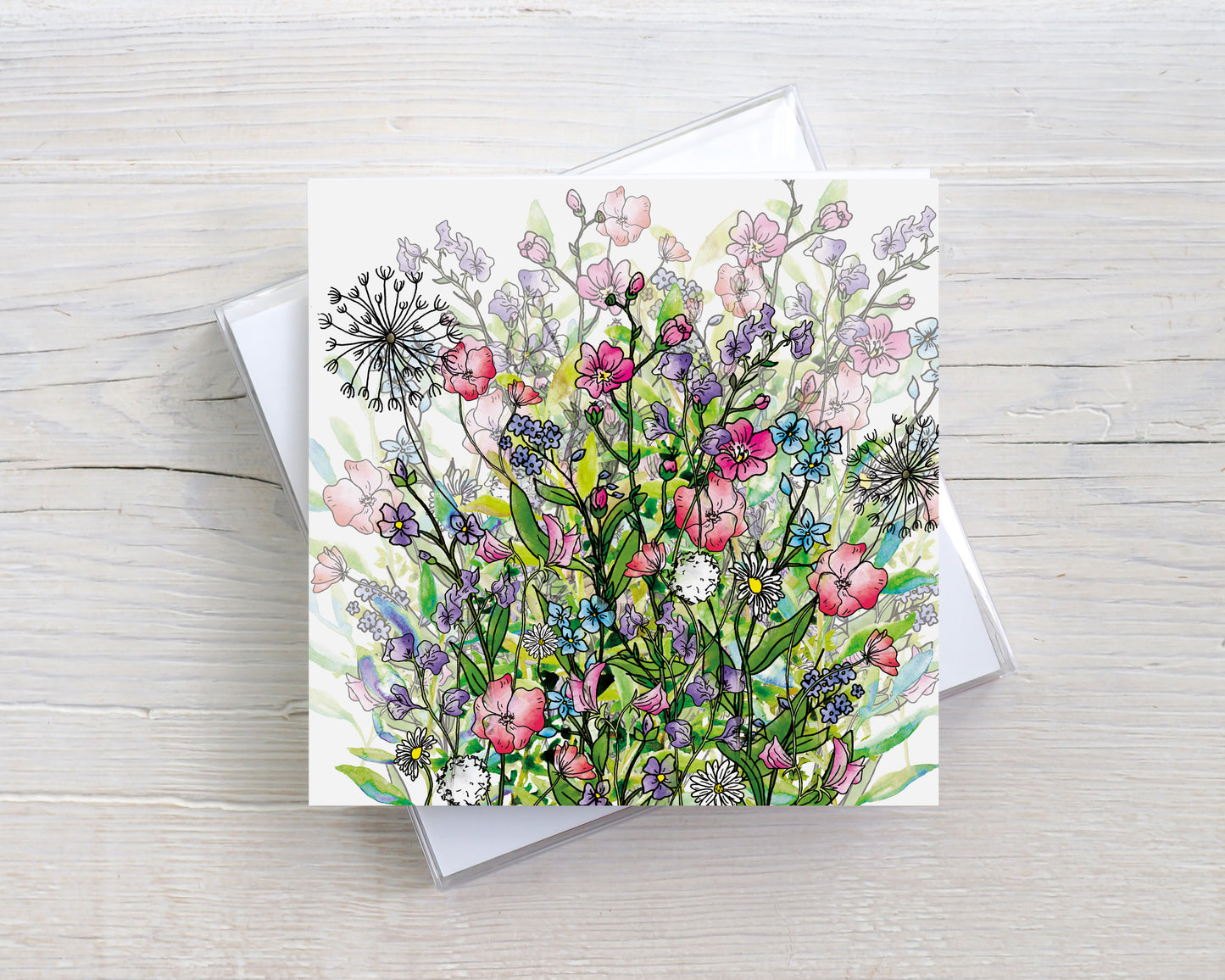 'Spring Flowers' Greeting Card