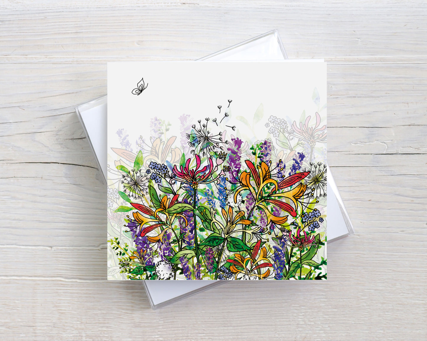 'Summer Flowers' Greeting Card