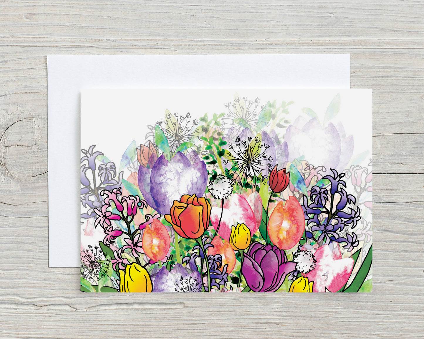 'Tulip Garden' Notecards