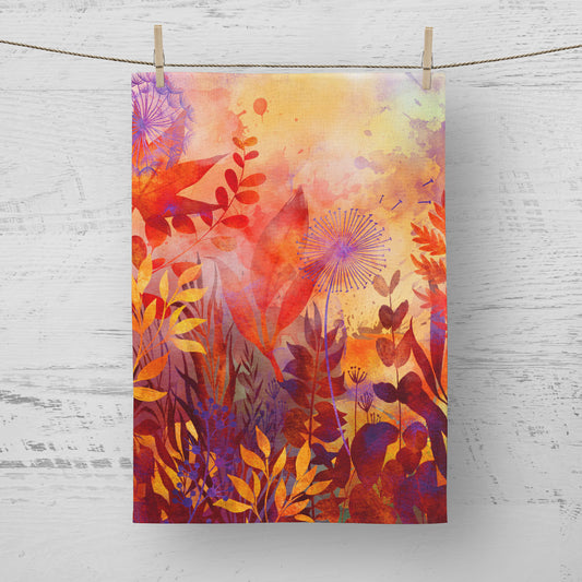 'Autumn Glow' Tea Towel