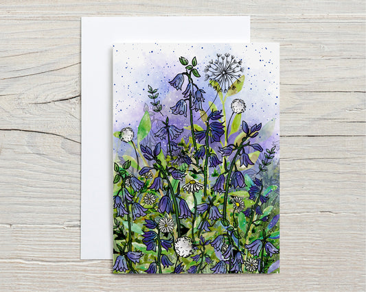'Bluebell Garden' Greeting Card