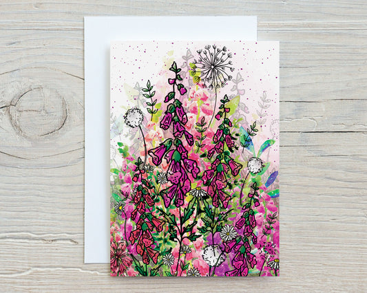 'Foxglove Field' Notecards