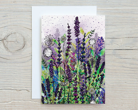 'Lavender Wilderness' Notecards