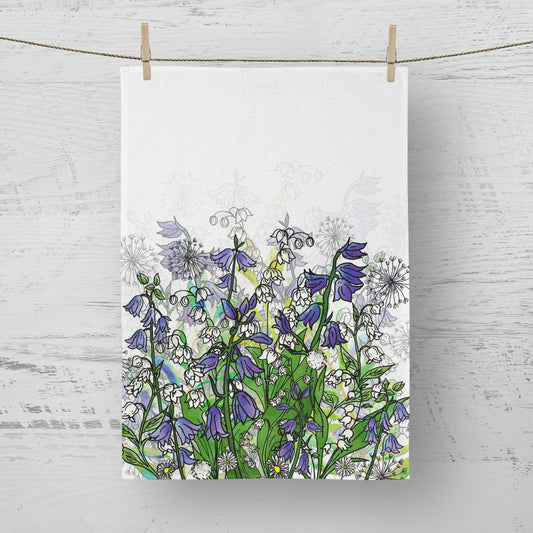 'May Flowers' Tea Towel