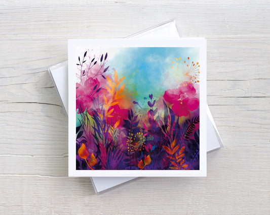 'Morning Blooms' Greeting Card