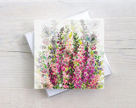 'Pretty in Pink' Greeting Card