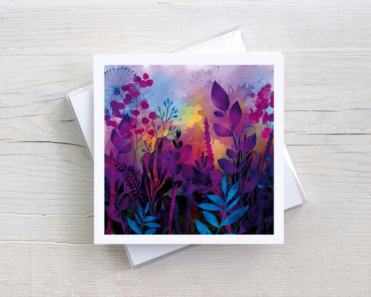 'Pretty in Purple' Greeting Card