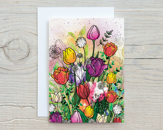 'Spring Tulips' Notecards
