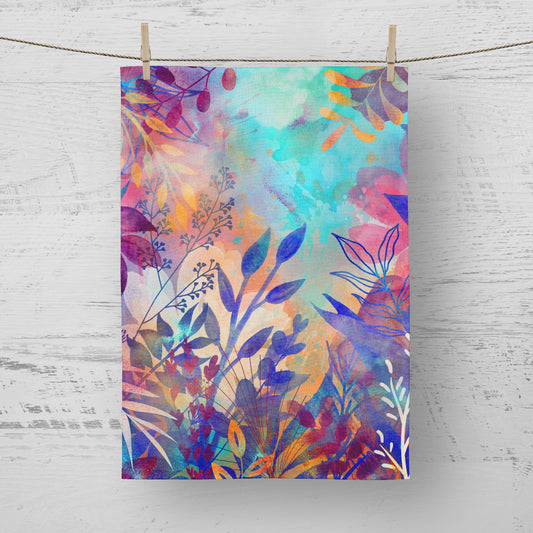 'Summer Dusk' Tea Towel