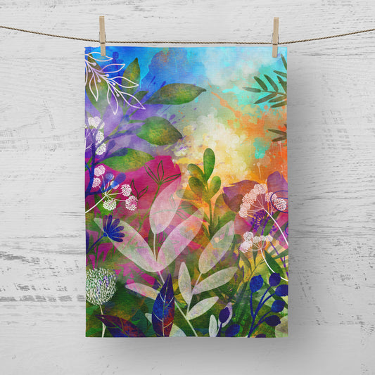 'Summer Oasis' Tea Towel