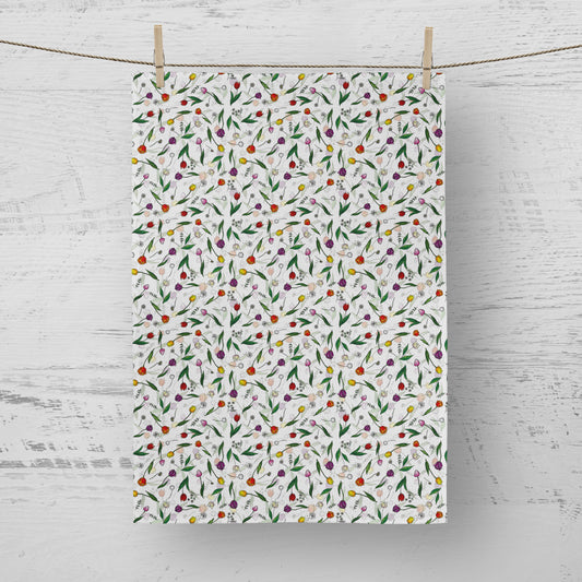 'Tulips' Tea Towel